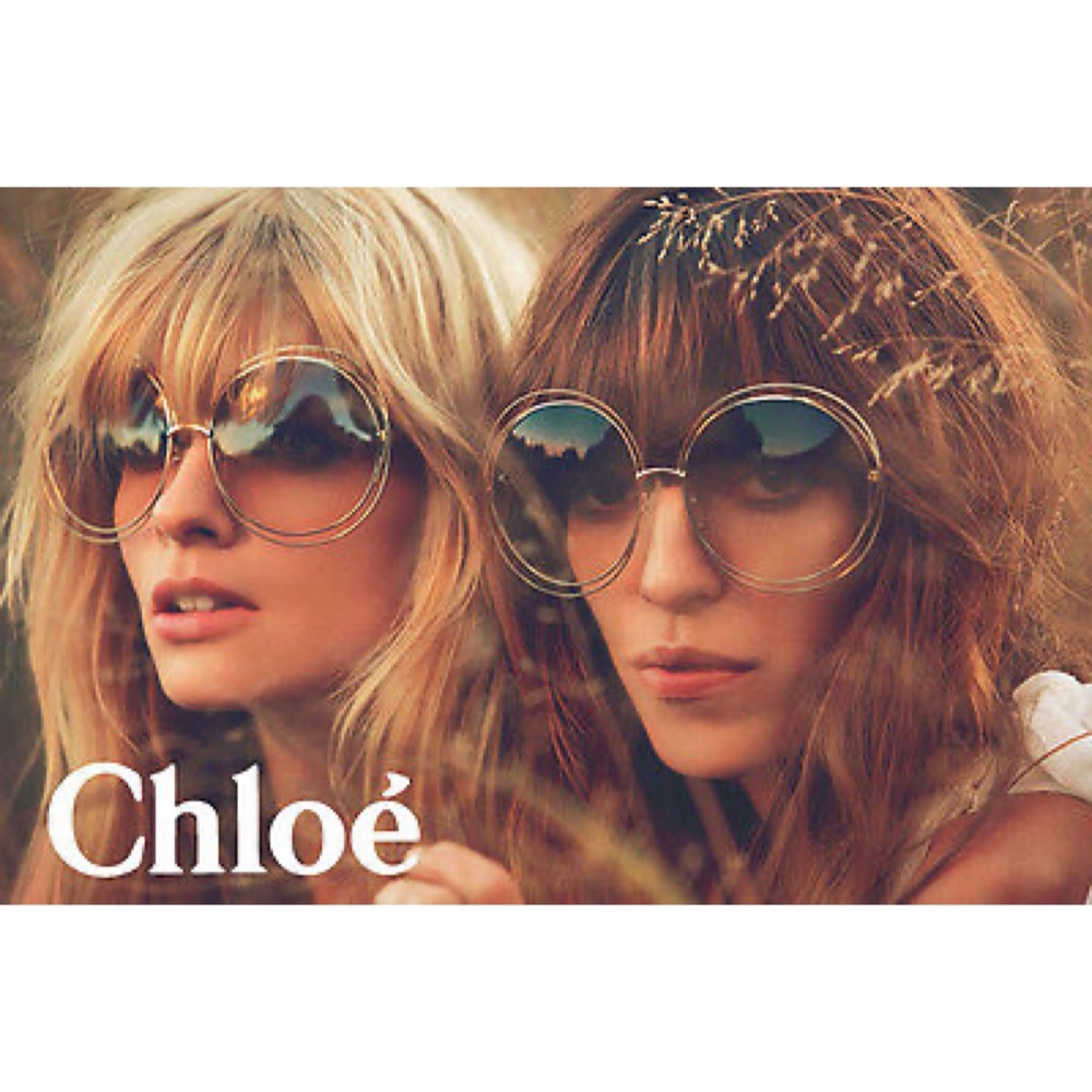 CHLOÉ Carlina Oversize Round Metal Sunglasses